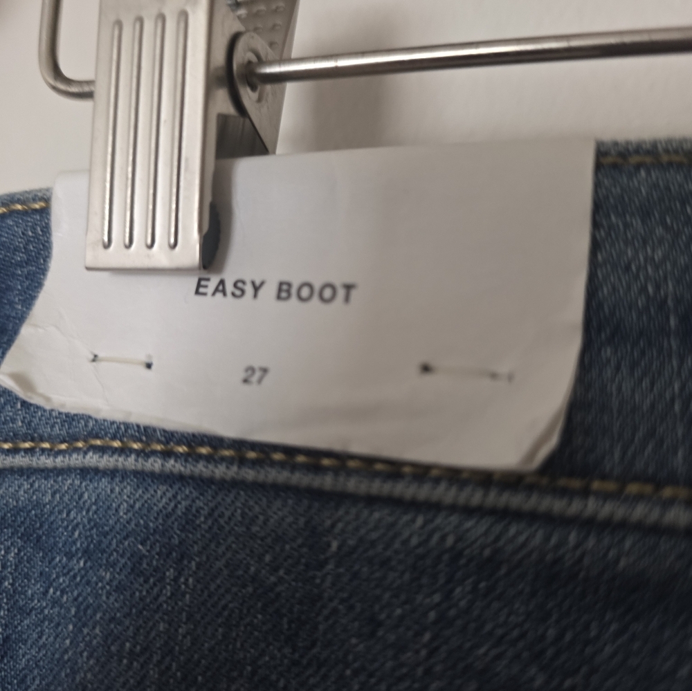 7 For All Mankind Women's Easy Boot High-rise Jeans Dark Wash Size 27 - Picture 4 of 5